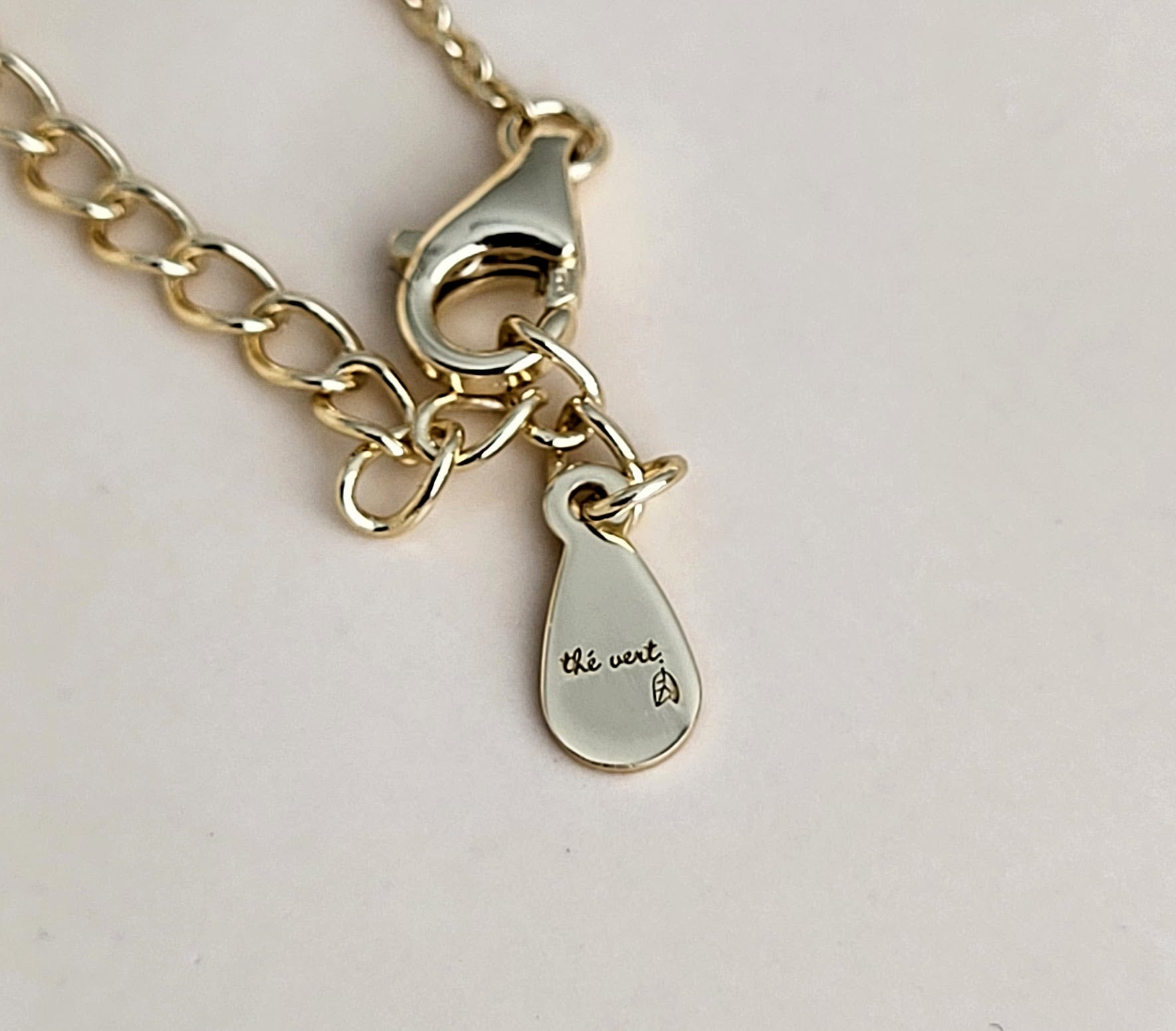 The Sana Matcha Whisk Necklace in Gold