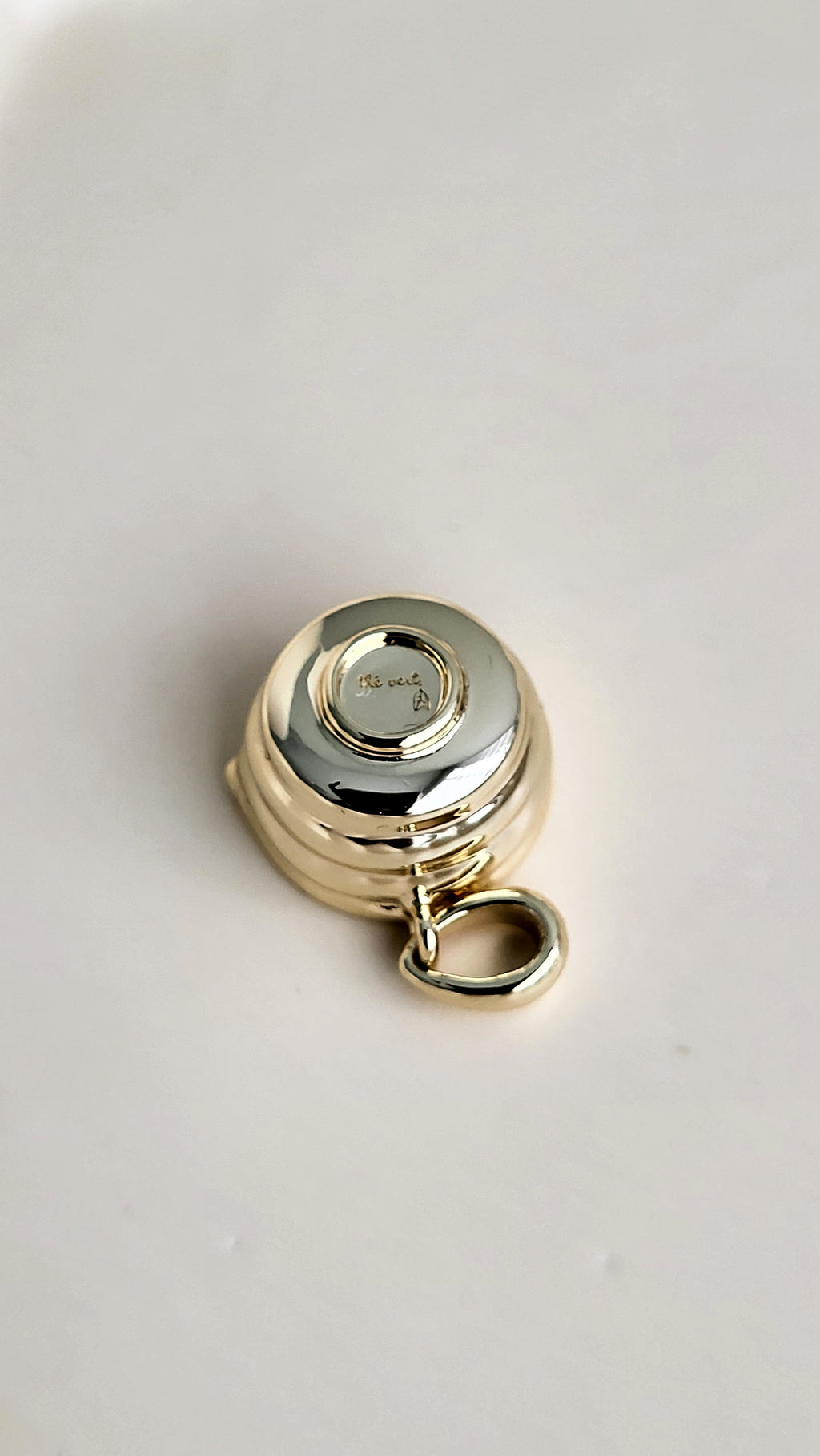 The Sui Matcha Bowl with Spout Charm in Silver or Gold